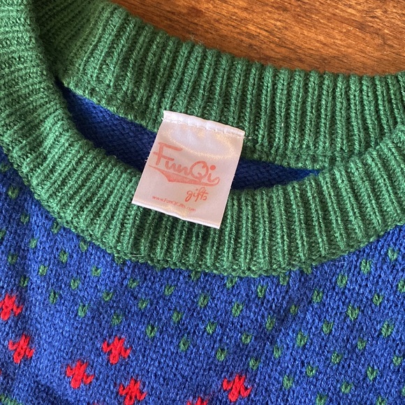 Flaming Xmas Tree Sweater - Picture 2 of 4